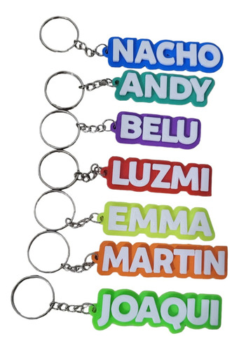 Llavero Express En 24hs Personalizados X 40 Unidades Mayúsculas Redondas