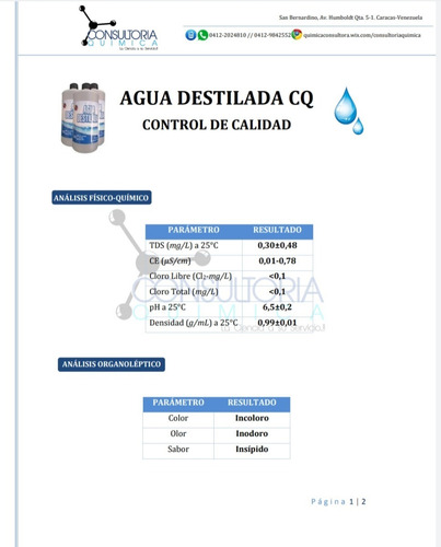 Agua Desmineralizada Para Radiadores,bacterias (destilacion)