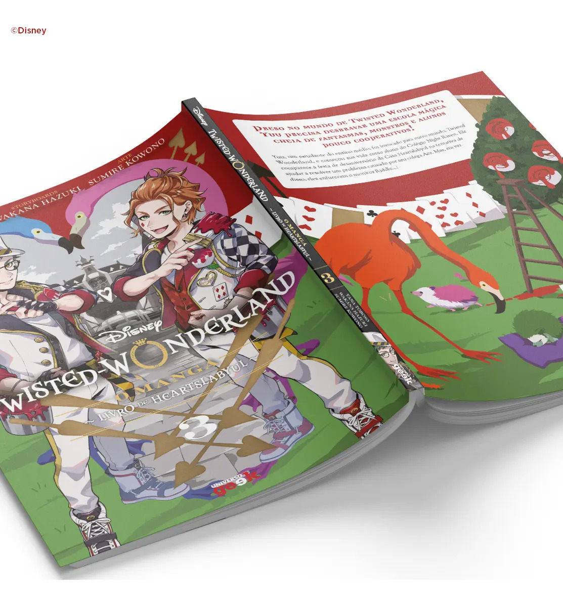 Disney Twisted-Wonderland: o mangá – Livro de Heartslabyul – 3 - Toboso, Yana - UNIVERSO DOS LIVROS - Capa Mole