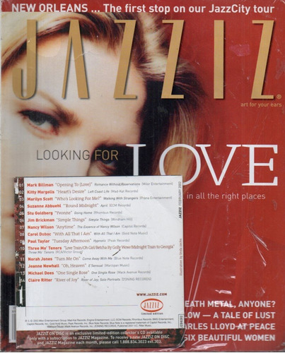 Revista Jazzis Feb 2002 Incluye Cd De Jazz Norah Jones Etc