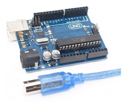 Imagen 4 de 5 de Arduino Uno R3 Atmega328p - Generico - Con Cable Usb - Avr