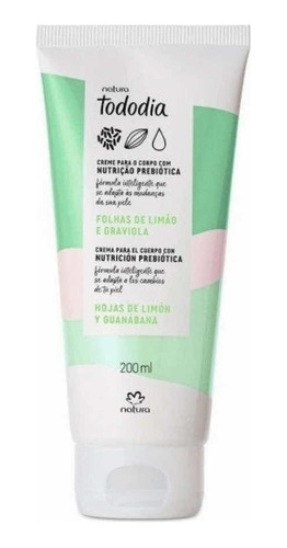 Crema Corporal Prebiotica Tododia Natura 200 Ml Guanábana