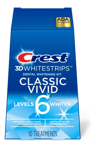 Kit De Tiras Blanqueadoras De Dientes Crest 3d Whitestrips C