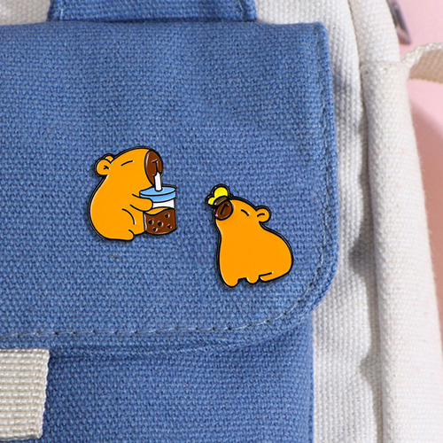 6 Pcs Broche Cobayas De Agua Prendedor Capybara Insignia