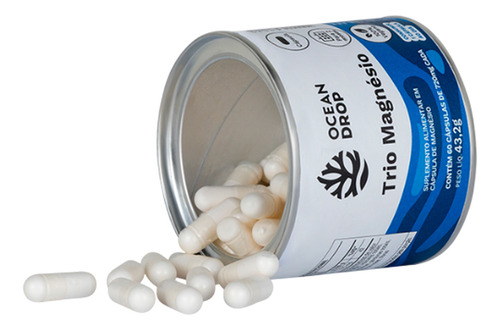 Kit 3 Trio Magnésio Ocean Drop Vegano 60 Cápsulas