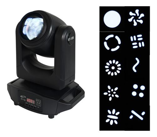 Kit 6 Mini Moving Beam 120w Prisma Rgbw + Mesa Dmx