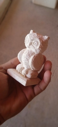 Escultura De Piedra Caliza: Buos Peq.