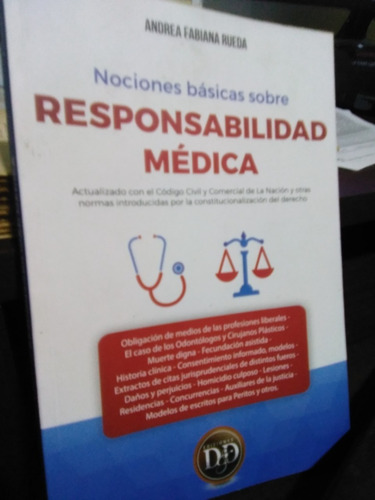 Responsabilidad Medica Nociones Basicas Sobre - Rueda Dyf