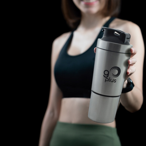 Iron Shaker Go Plus Premium Fitness 500 Ml Plateado