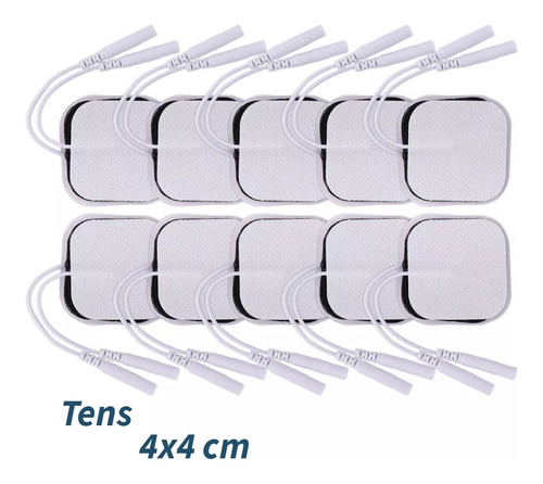 Tens Pads Para Electroestimulador 10 Piezas