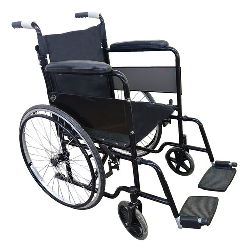 Silla De Ruedas Heal Todo Terreno Compacta Plegable Color Negro