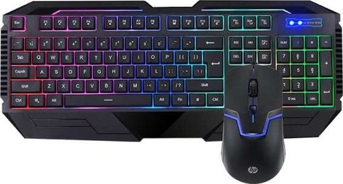 Teclado Y Mouse Hp Gamer Iluminado Hp Gk1100 Revogames