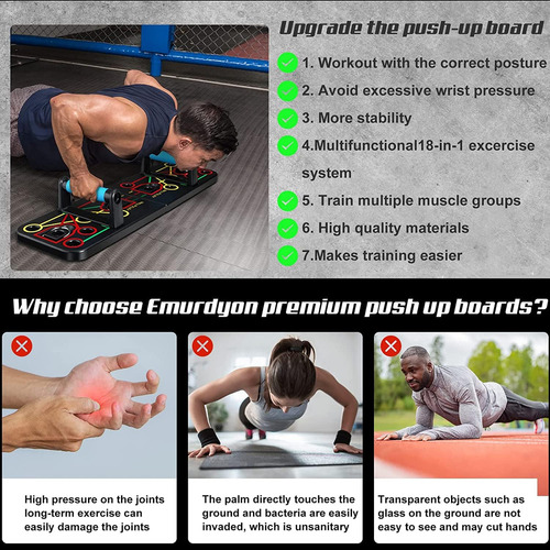 Tabla Push Up Plegable, Push Up Board Soporte Para Hacer