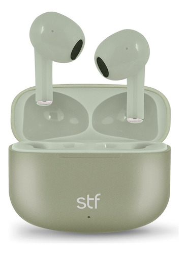 Audífonos Inalámbricos True Wireless Stf Aurum Ligero Color Verde