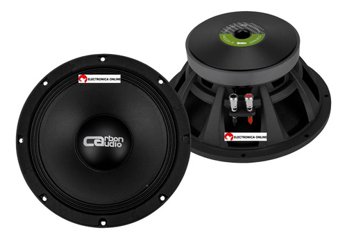 Par De Medios Rangos 10 Carbon Audio Missile Series 3000w