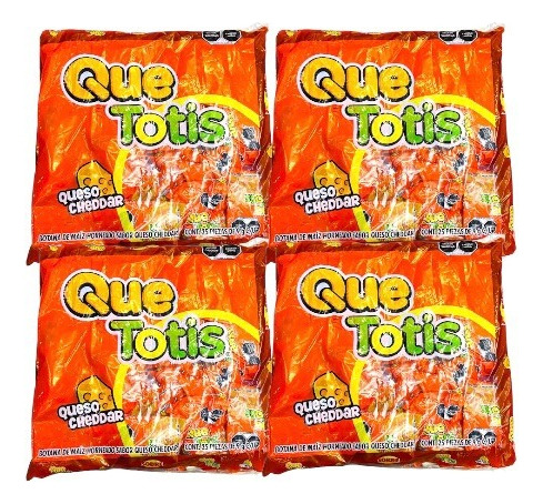 Que Totis Queso Cheddar Botana 100 Pz De 9 G C/u