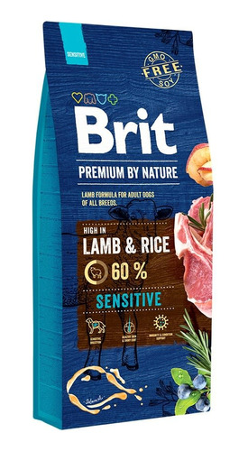 Brit Premium Sensitive Cordero Y Arroz  15 Kg