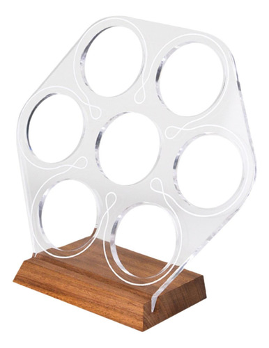 7 Agujeros Coffee Powder Bowl Storage Rack Coffee Utensil
