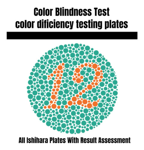 Libro De Optometría Óptica Ishihara, 38 Láminas, Color Blind