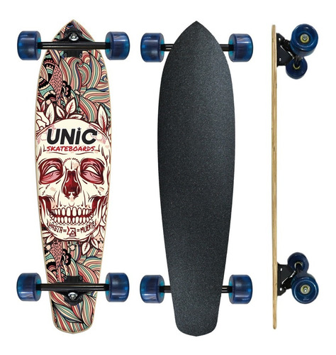 Skate Longboard Completo Unic Caveira