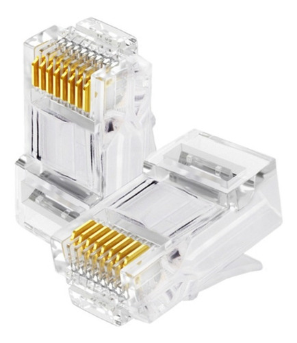 Conector Rj45 Cat5 Internet Cámara Red Cable Utp Cctv 10 Uni