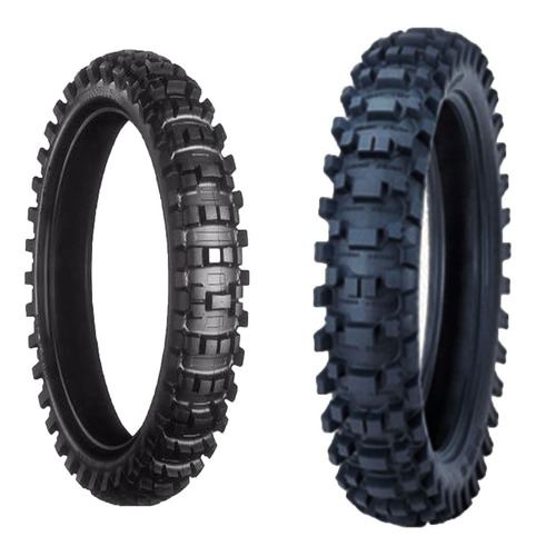 Cubierta 110 90 19 + 80 100 21 Motocross Crf Kxf Yzf Combo Juego Mamamotos