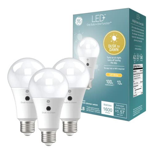 Bombillas Led Ge+ Sensor De Luz Diurna, Encendido/apaga...