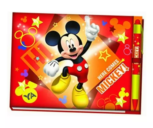 Disney Mickey Deluxe Libro De Autógrafos Con Bolígrafo