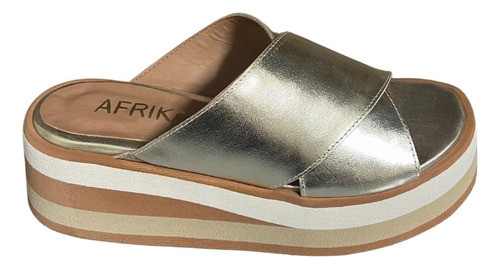 Sandalias Afrika Ebizu De Cuero Premium Mujer Verano