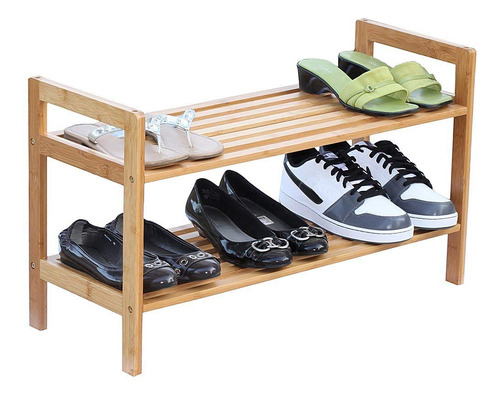 Zapatero De Bambú De 2 Niveles Oceanstar