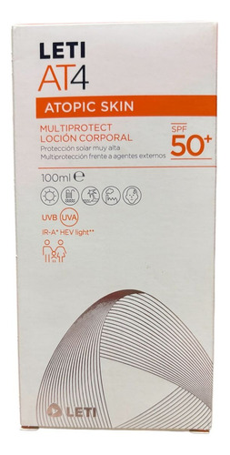 Loción Corporal Multiprotectora Leti At4 Spf 50