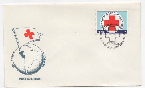 Sobre Del Primer Dia - Cruz Roja Peruana 1979