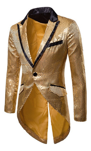 Blazer Hombre Lentejuelas Brillantes Fiesta Ropa Cantantes