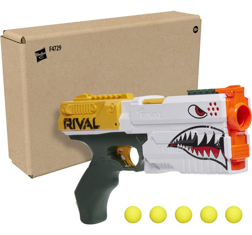 Nerf Rival Kronos Xviii-500 Blaster, Carga De Nalgas, 5 Rond