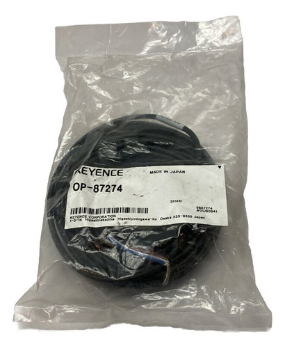 Keyence Op-87274 Connector Cable M12 L-shaped 10m Pv Ccr