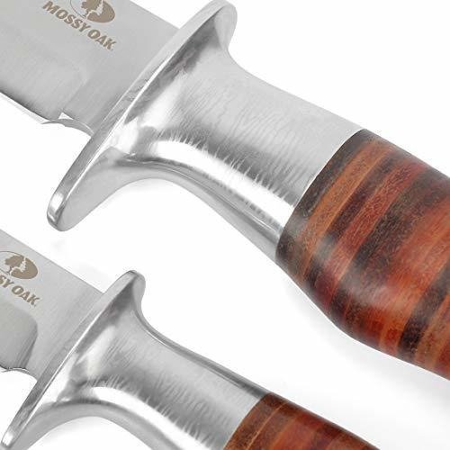 Cuchillo Bowie Mossy Oak De Hoja Fija Para Caza De 2 Piezas