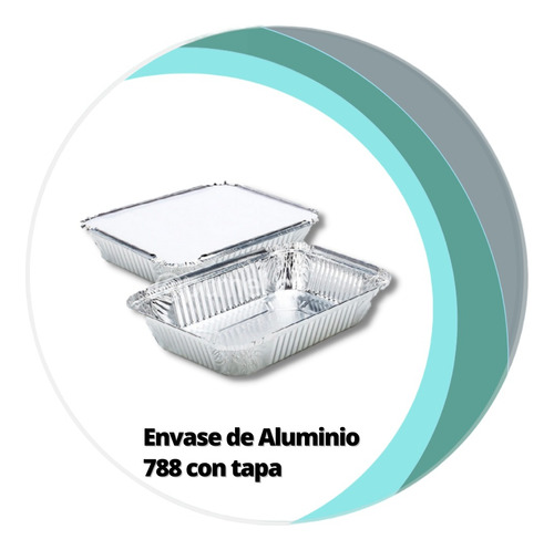 Envase Aluminio 788 Con Tapa