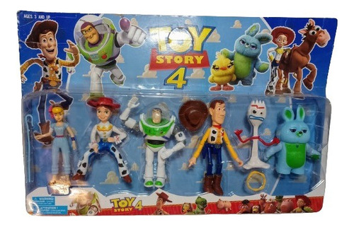 Set Muñecos Toy Story 4 X 6 Personajes