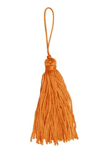 Tassel Pompom Poliéster - 20 Unidades - Rofr.124003 Cor Laranja 113