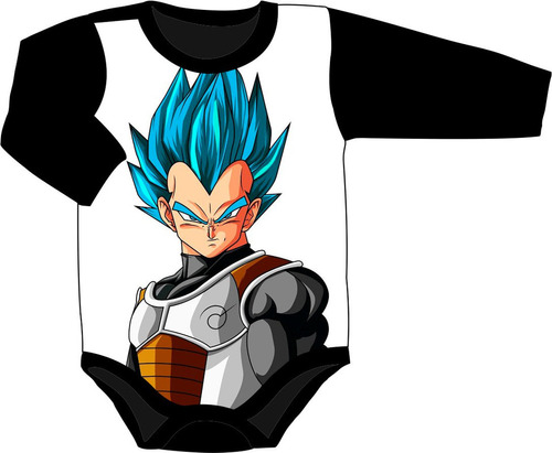 Body Manga Longa Goku Vegeta Super Saiajin Dragon Ball2