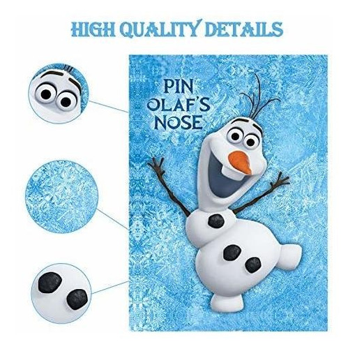 Eazyco Froze Party Supplies, Pin The Nose On Olaf, Froze Par