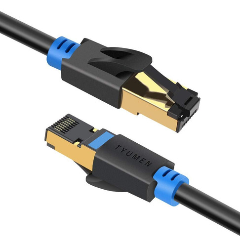 Cable De Red De Internet Lan Cat8 De 40 Gbps 2000 Mhz 15 Mts
