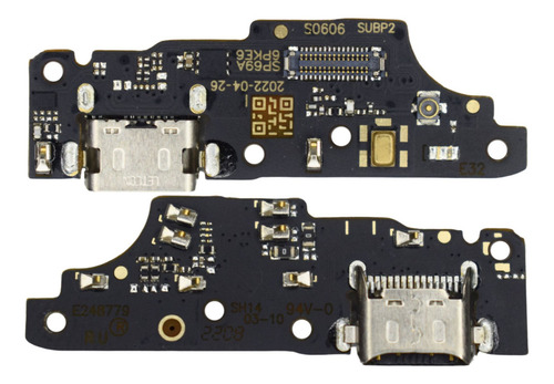 Placa Flex Carga Conector Microfone Compatível Moto E32 Turbo Pklk Premium