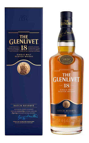 Whisky The Glenlivet 18 Años 750 Ml