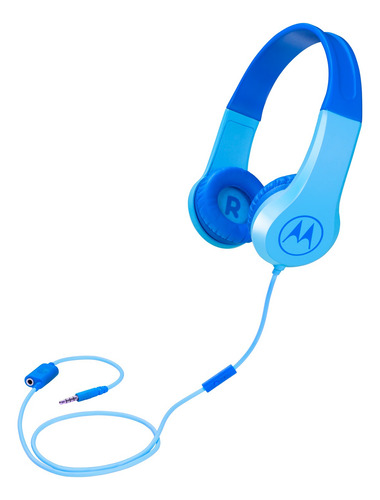 Audífono Squads200 Cable Manos Libres Infantil Azul Motorola
