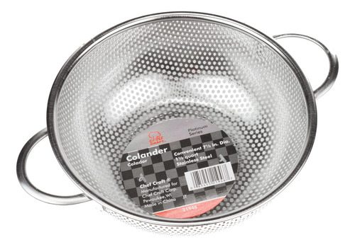 Colador Microperforado Chef Craft Select, 15 Cuartos, Acero