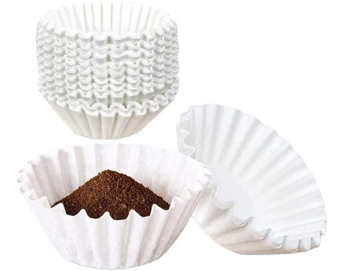 Set 100 Filtros Desechables Para Café De 8 A 12 Tazas 18.5cm