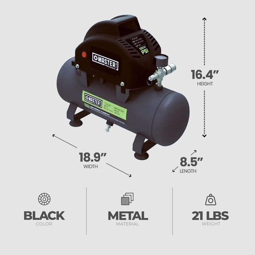 Compresor De Aire Portátil Master Mechanic, 2 Galones, 120 V