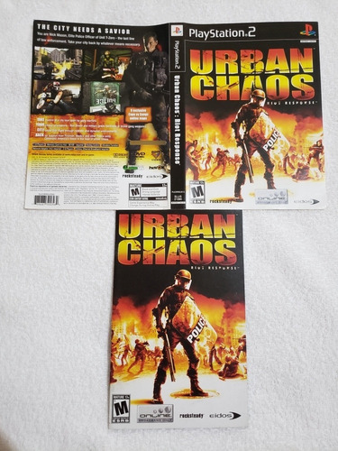 Urban Chaos Ps2 Portada- Manual