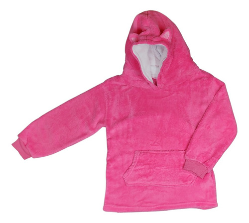 Poleron Con Capucha Para Niñas Invierno Polar Peluche Gato R